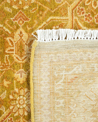Traditional Mogul Green Wool Area Rug 6' 1" x 8' 10" - Solo Rugs