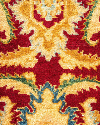 Traditional Mogul Red Wool Area Rug 8' 1" x 10' 2" - Solo Rugs