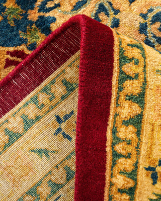 Traditional Mogul Red Wool Area Rug 8' 1" x 10' 2" - Solo Rugs
