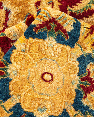 Traditional Mogul Red Wool Area Rug 8' 1" x 10' 2" - Solo Rugs