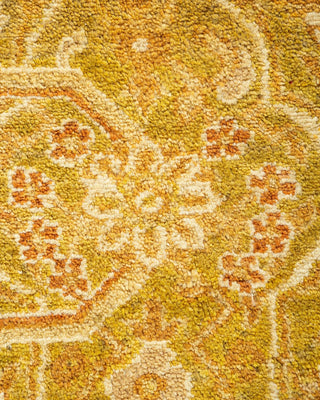 Traditional Mogul Green Wool Area Rug 8' 1" x 10' 1" - Solo Rugs