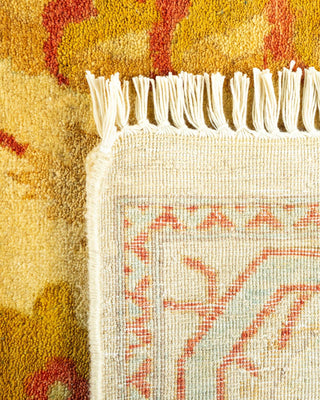 Traditional Mogul Ivory Wool Area Rug 6' 0" x 9' 1" - Solo Rugs