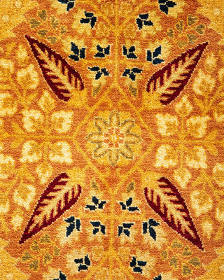 Traditional Mogul Brown Wool Area Rug 6' 1" x 8' 10" - Solo Rugs