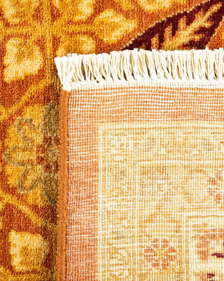 Traditional Mogul Brown Wool Area Rug 6' 1" x 8' 10" - Solo Rugs