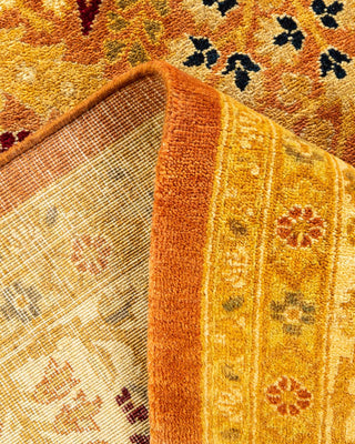 Traditional Mogul Brown Wool Area Rug 6' 1" x 8' 10" - Solo Rugs