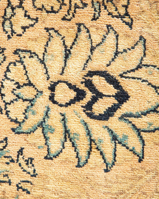 Traditional Mogul Beige Wool Area Rug 6' 2" x 9' 2" - Solo Rugs