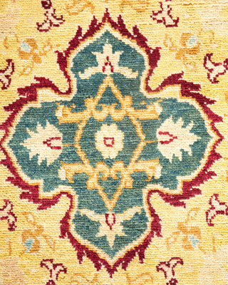Traditional Mogul Red Wool Area Rug 6' 2" x 8' 10" - Solo Rugs