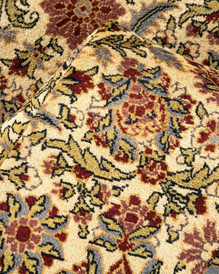 Traditional Mogul Ivory Wool Area Rug 6' 0" x 8' 7" - Solo Rugs