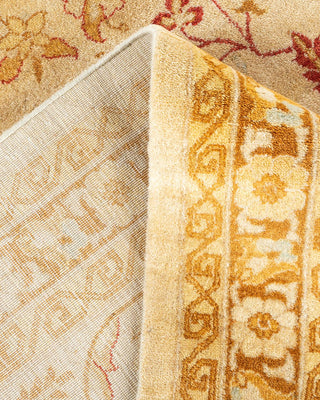 Traditional Mogul Ivory Wool Area Rug 9' 3" x 12' 1" - Solo Rugs