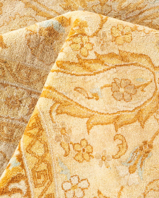 Traditional Mogul Ivory Wool Area Rug 9' 3" x 12' 1" - Solo Rugs