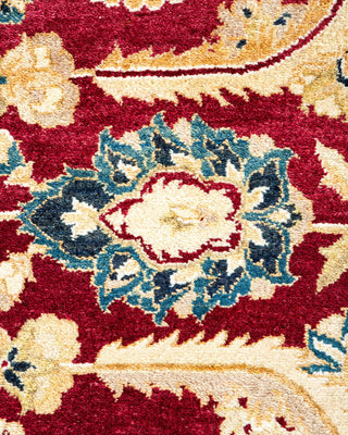 Traditional Mogul Red Wool Area Rug 8' 2" x 10' 5" - Solo Rugs