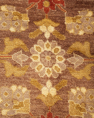 Contemporary Eclectic Brown Wool Area Rug 12' 3" x 17' 8" - Solo Rugs