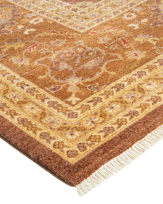 Contemporary Eclectic Brown Wool Area Rug 12' 0" x 14' 10" - Solo Rugs