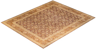 Contemporary Eclectic Brown Wool Area Rug 12' 0" x 14' 10" - Solo Rugs