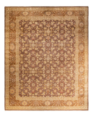 Contemporary Eclectic Brown Wool Area Rug 12' 0" x 14' 10" - Solo Rugs