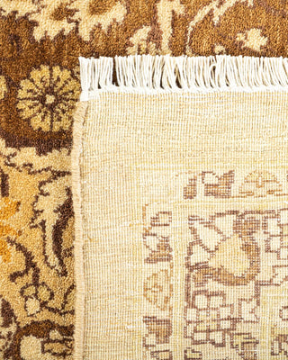 Traditional Mogul Yellow Wool Area Rug 8' 3" x 10' 4" - Solo Rugs