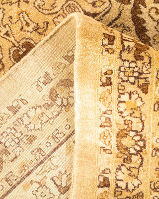 Traditional Mogul Yellow Wool Area Rug 8' 3" x 10' 4" - Solo Rugs