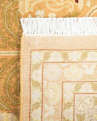 Traditional Mogul Brown Wool Area Rug 9' 3" x 12' 5" - Solo Rugs