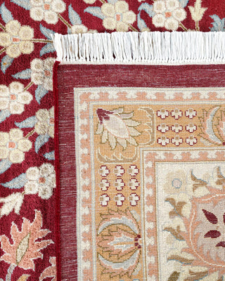 Traditional Mogul Orange Wool Area Rug 9' 2" x 12' 4" - Solo Rugs