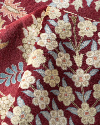Traditional Mogul Orange Wool Area Rug 9' 2" x 12' 4" - Solo Rugs