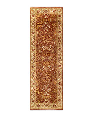 Traditional Mogul Orange Wool Runner 2' 8" x 8' 3" - Solo Rugs