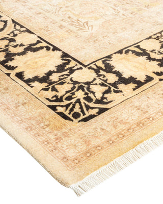Traditional Mogul Ivory Wool Area Rug 8' 4" x 10' 6" - Solo Rugs