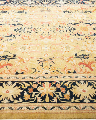 Traditional Mogul Green Wool Area Rug 8' 1" x 10' 2" - Solo Rugs