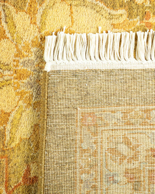 Traditional Mogul Green Wool Area Rug 8' 4" x 10' 2" - Solo Rugs