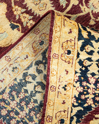 Traditional Mogul Red Wool Area Rug 7' 10" x 10' 2" - Solo Rugs