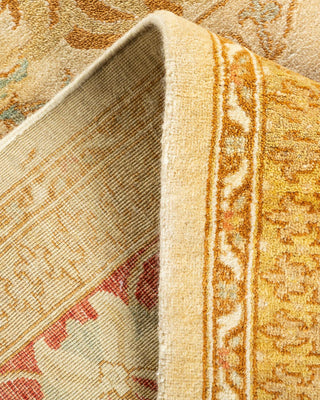 Traditional Mogul Ivory Wool Area Rug 8' 1" x 9' 10" - Solo Rugs