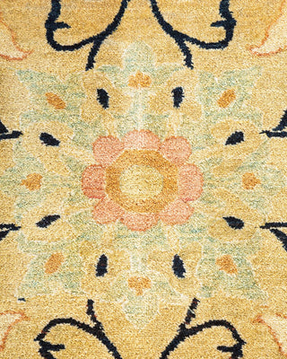 Traditional Mogul Ivory Wool Area Rug 9' 4" x 11' 10" - Solo Rugs