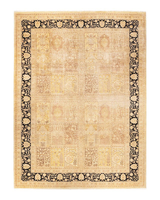 Traditional Mogul Ivory Wool Area Rug 10' 3" x 13' 10" - Solo Rugs