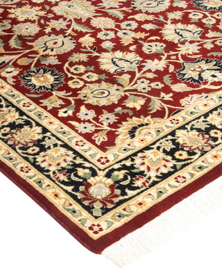 Traditional Mogul Red Wool Area Rug 3' 1" x 5' 4" - Solo Rugs