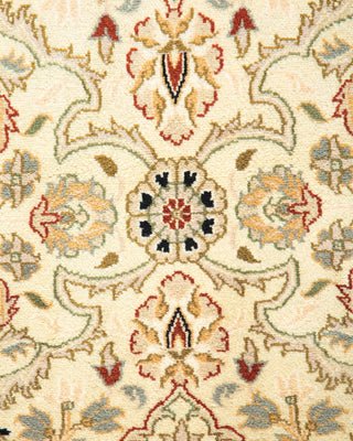 Traditional Mogul Beige Wool Area Rug 3' 0" x 5' 0" - Solo Rugs
