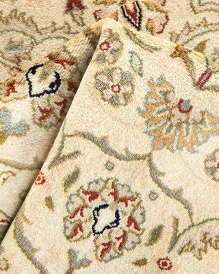Traditional Mogul Beige Wool Area Rug 3' 0" x 5' 0" - Solo Rugs