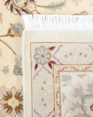 Traditional Mogul Ivory Wool Area Rug 9' 2" x 12' 1" - Solo Rugs