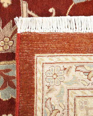 Traditional Mogul Brown Wool Area Rug 9' 2" x 12' 5" - Solo Rugs