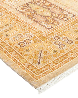 Traditional Mogul Ivory Wool Area Rug 3' 1" x 5' 2" - Solo Rugs