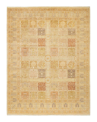 Traditional Mogul Ivory Wool Area Rug 8' 1" x 10' 4" - Solo Rugs