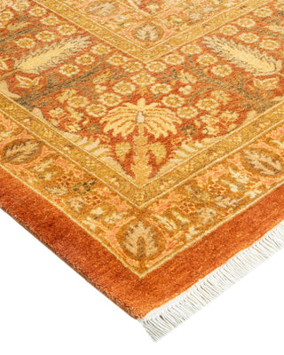 Traditional Mogul Brown Wool Area Rug 8' 2" x 10' 7" - Solo Rugs