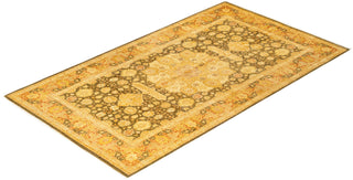 Traditional Mogul Green Wool Runner 6' 2" x 10' 10" - Solo Rugs