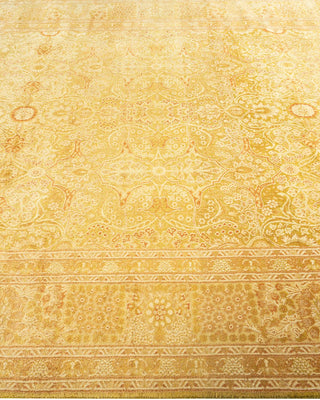 Traditional Mogul Green Wool Area Rug 6' 1" x 8' 7" - Solo Rugs