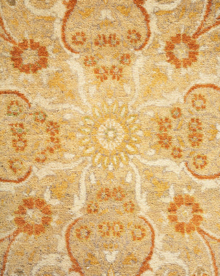 Traditional Mogul Ivory Wool Area Rug 6' 1" x 9' 2" - Solo Rugs