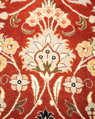 Traditional Mogul Orange Wool Area Rug 3' 3" x 5' 0" - Solo Rugs