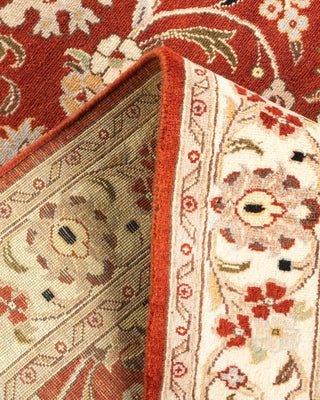 Traditional Mogul Orange Wool Area Rug 3' 3" x 5' 0" - Solo Rugs