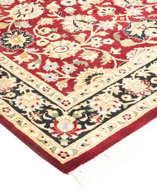 Traditional Mogul Red Wool Area Rug 3' 2" x 5' 3" - Solo Rugs