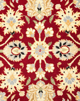 Traditional Mogul Red Wool Area Rug 3' 1" x 5' 3" - Solo Rugs