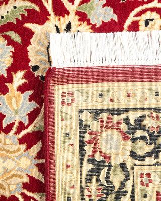 Traditional Mogul Red Wool Area Rug 3' 1" x 5' 3" - Solo Rugs
