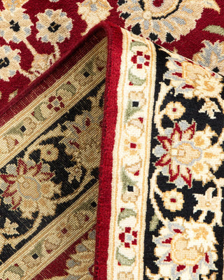 Traditional Mogul Red Wool Area Rug 3' 1" x 5' 3" - Solo Rugs