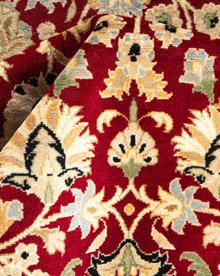 Traditional Mogul Red Wool Area Rug 3' 1" x 5' 3" - Solo Rugs